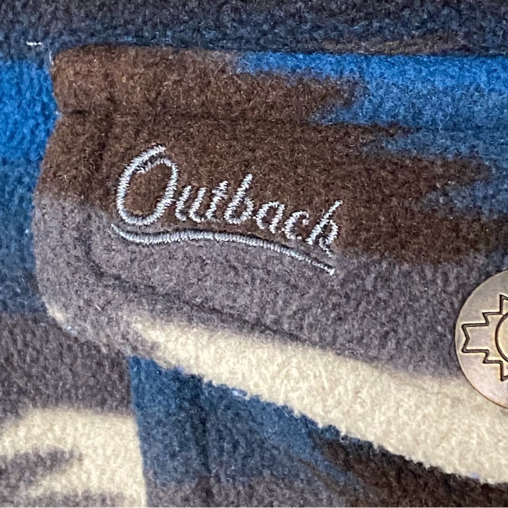 Outback Trading Company Women’s Essence Aztec Fleece Flannel Shirt Jacket XL - Picture 5 of 10